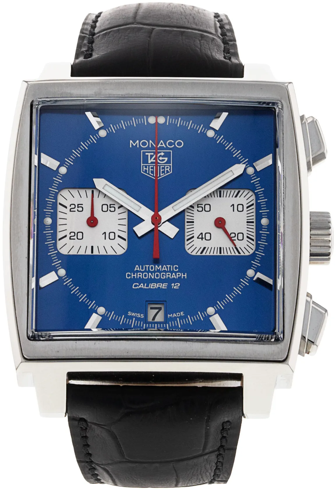 TAG Heuer Monaco Calibre 12 CAW2111.FC6183 39mm Stainless steel Blue