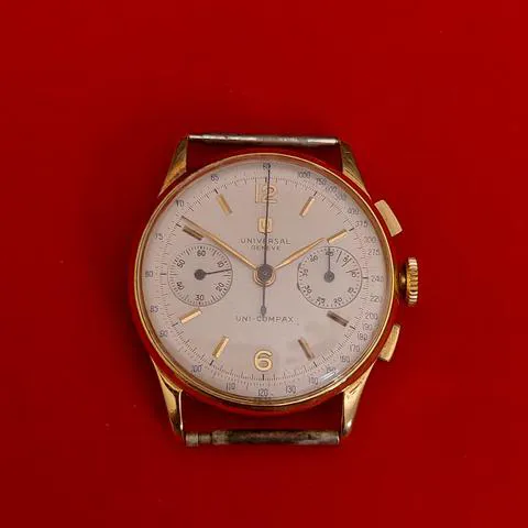 Universal Genève Compax 12445 33mm Yellow gold White 3