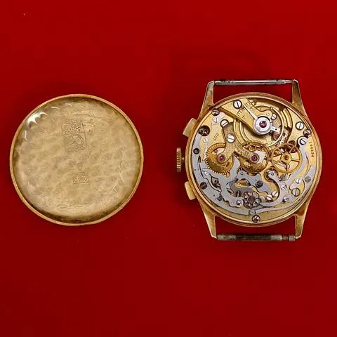 Universal Genève Compax 12445 33mm Yellow gold White 1