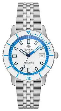 Zodiac Sea Wolf ZO9291 40mm Stainless steel White