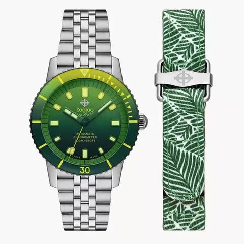 Zodiac Sea Wolf ZO9295 40mm Stainless steel Green