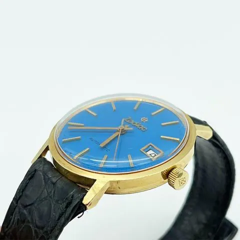 Zodiac 34mm Yellow gold Blue