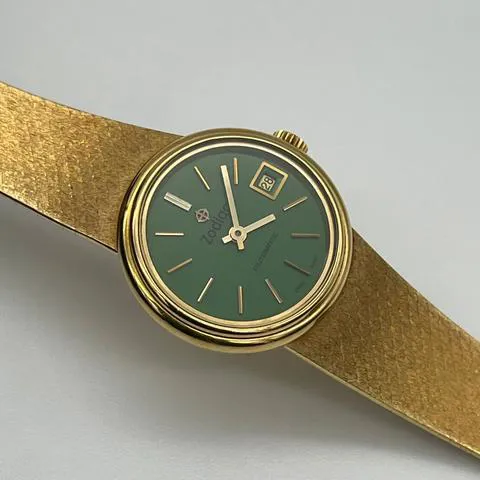 Zodiac 24mm Yellow gold Green 8