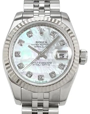 Rolex Lady-Datejust 179174NG 26mm Yellow gold and Stainless steel White