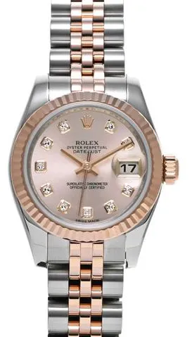 Rolex Lady-Datejust 179171G 26mm Stainless steel Rose