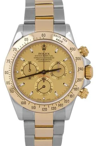 Rolex Daytona 116523 40mm Yellow gold and Stainless steel Champagne