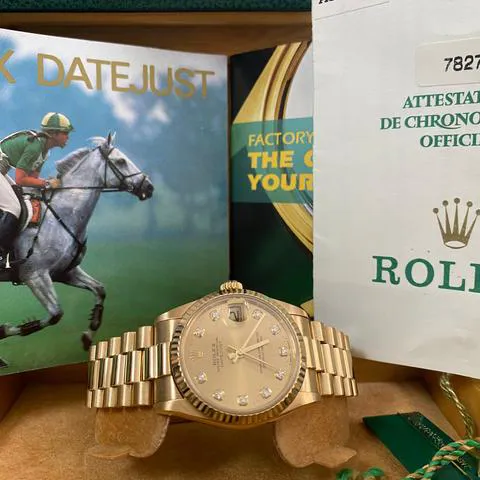 Rolex Lady-Datejust 78278 31mm Yellow gold Champagne