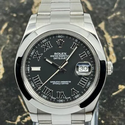 Rolex Datejust II 116334 41mm Stainless steel Black