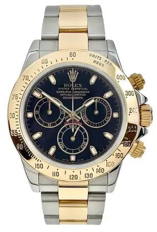 Rolex Daytona 116523 40mm Yellow gold and Stainless steel Black