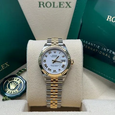 Rolex Lady-Datejust 279173 28mm Yellow gold and Stainless steel White