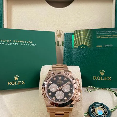 Rolex Daytona 126505 40mm Rose gold Black