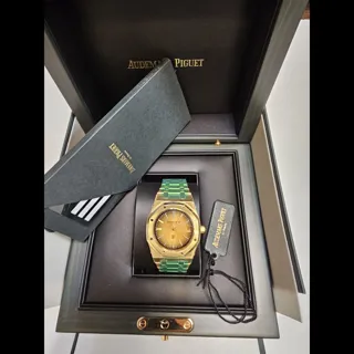 Audemars Piguet Royal Oak 16202BA.OO.1240BA.02 Yellow gold Champagne