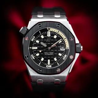 Audemars Piguet Royal Oak Offshore Diver 15720CN.OO.A002CA.01 White gold Black