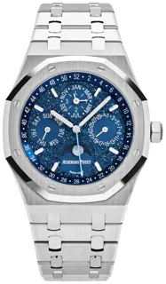 Audemars Piguet Royal Oak Perpetual Calendar 26574BC.OO.1220BC.02 White gold Blue