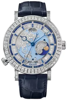 Breguet Classique 5719PT/AS/9ZV/DD0D Platinum Blue and Silver