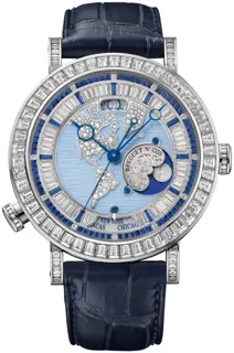 Breguet Classique 5719PT/US/9ZV/DD0D Platinum Blue and Silver