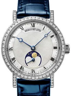 Breguet Classique 9088BB/52/964/DD0D 30mm White gold and diamond-set Mother-of-pearl