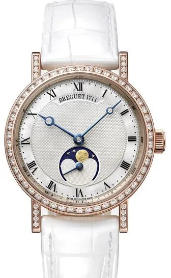 Breguet Classique 9088BR/52/964/DD0D 30mm Rose gold and diamond-set Mother-of-pearl