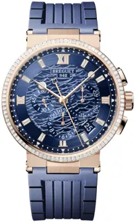 Breguet Marine 5529BR/YD/5WV/D0 Rose gold Blue