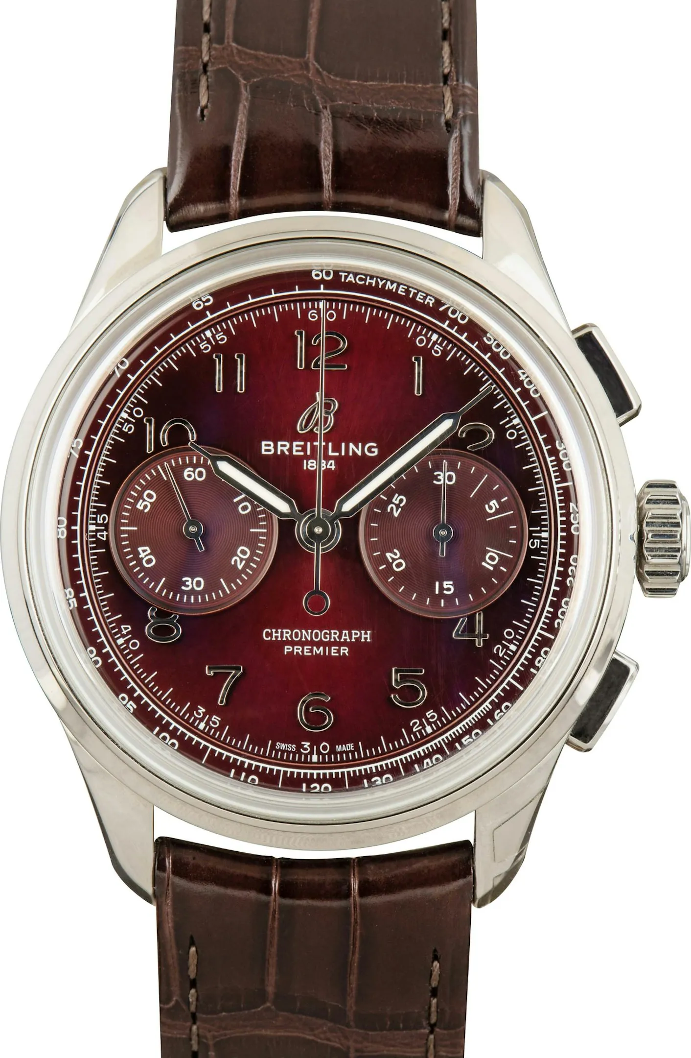 Breitling Premier AB0930D41K1P1 40mm Stainless steel Red