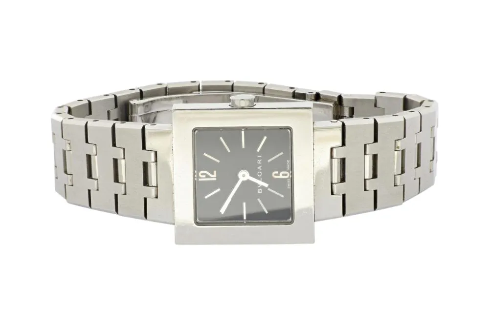 Bulgari Quadrato SQ22SS 22mm Stainless steel Black 2