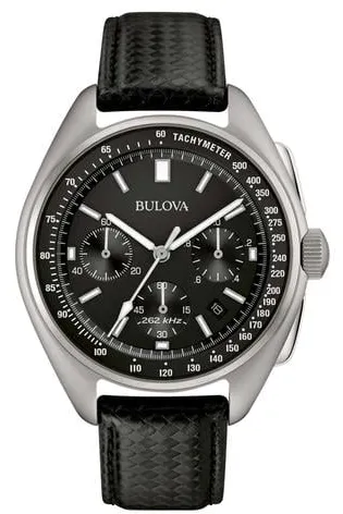 Bulova Lunar Pilot 96B251 45mm Stainless steel Black