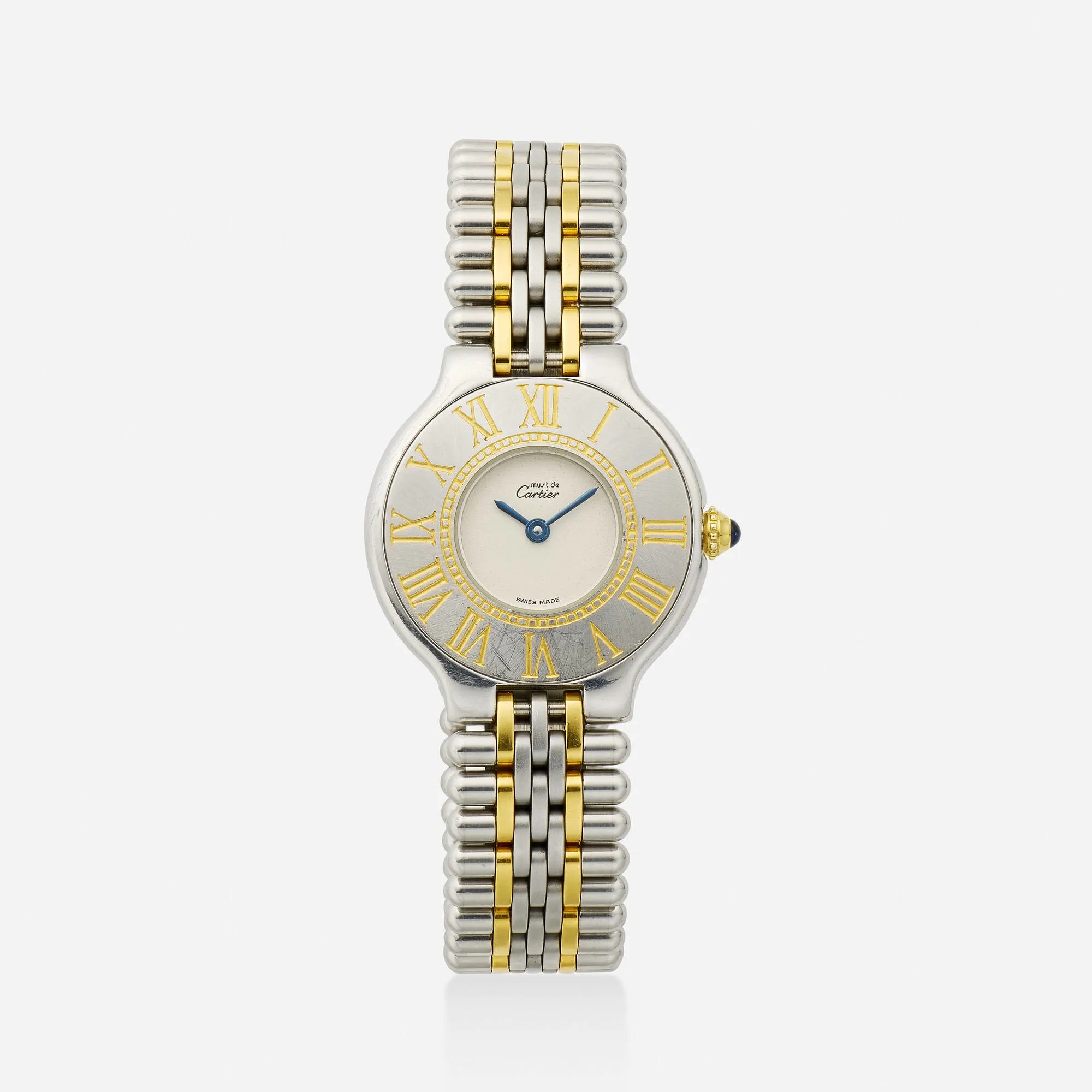 Cartier 21 Must de Cartier 125000P 28mm Stainless steel and Gold-plated Silver