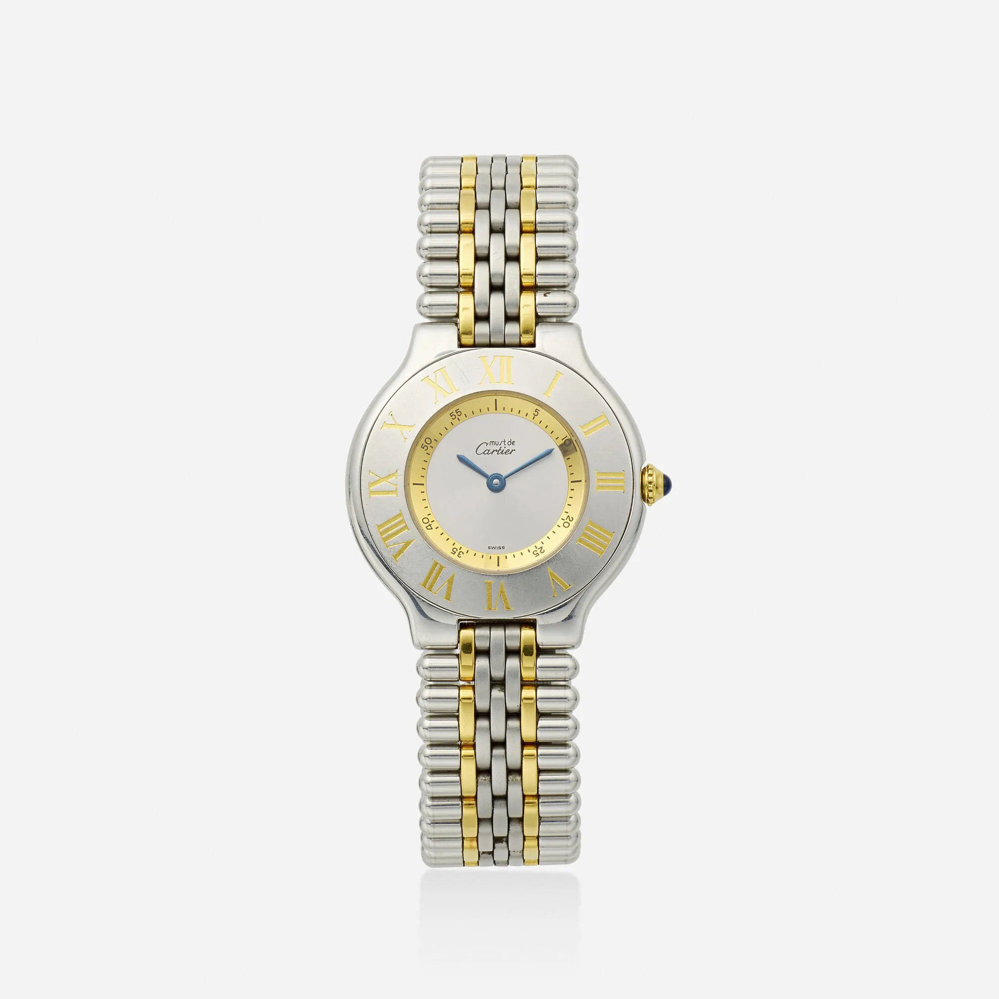 Cartier 21 Must de Cartier 1330 31mm Stainless steel and Gold-plated Silver