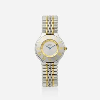 Cartier 21 Must de Cartier 1330 Stainless steel and Gold-plated Silver