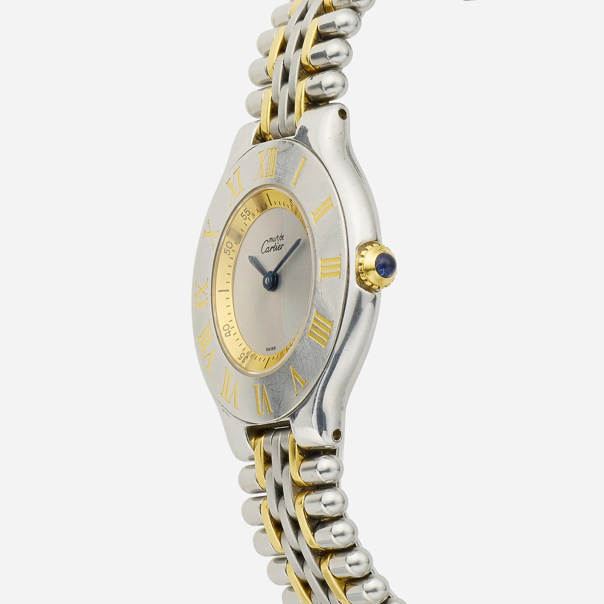 Cartier 21 Must de Cartier 1330 31mm Stainless steel and Gold-plated Silver 1