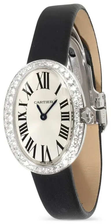 Cartier Baignoire 136517 25mm White gold Silver