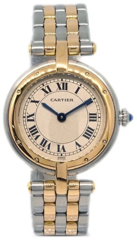 Cartier Panthère Vendôme W25030B6 24mm Yellow gold and stainless steel Beige