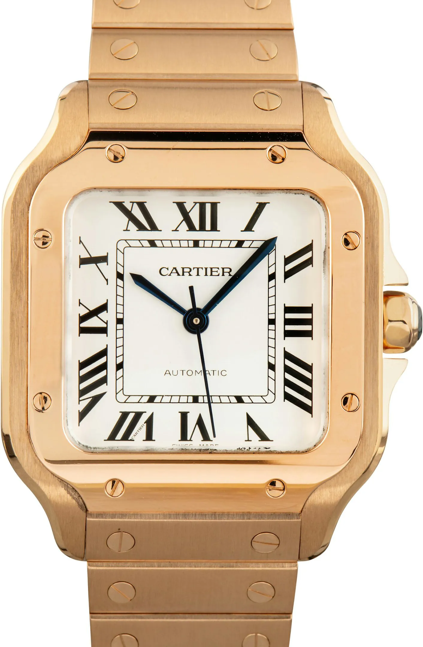 Cartier Santos WGSA0031 36mm Rose gold Silver