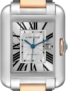 Cartier Tank Anglaise W5310037 Stainless steel and 18k rose gold Silver