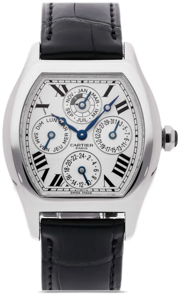 Cartier Tonneau W1540551 43mm Stainless steel White