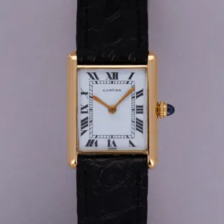 Cartier Tank Louis Yellow gold White