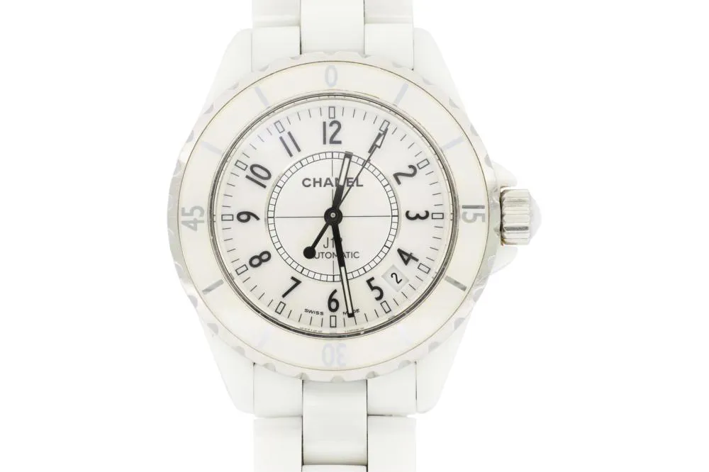 Chanel J12 H0970 38mm Ceramic and Stainless steel White