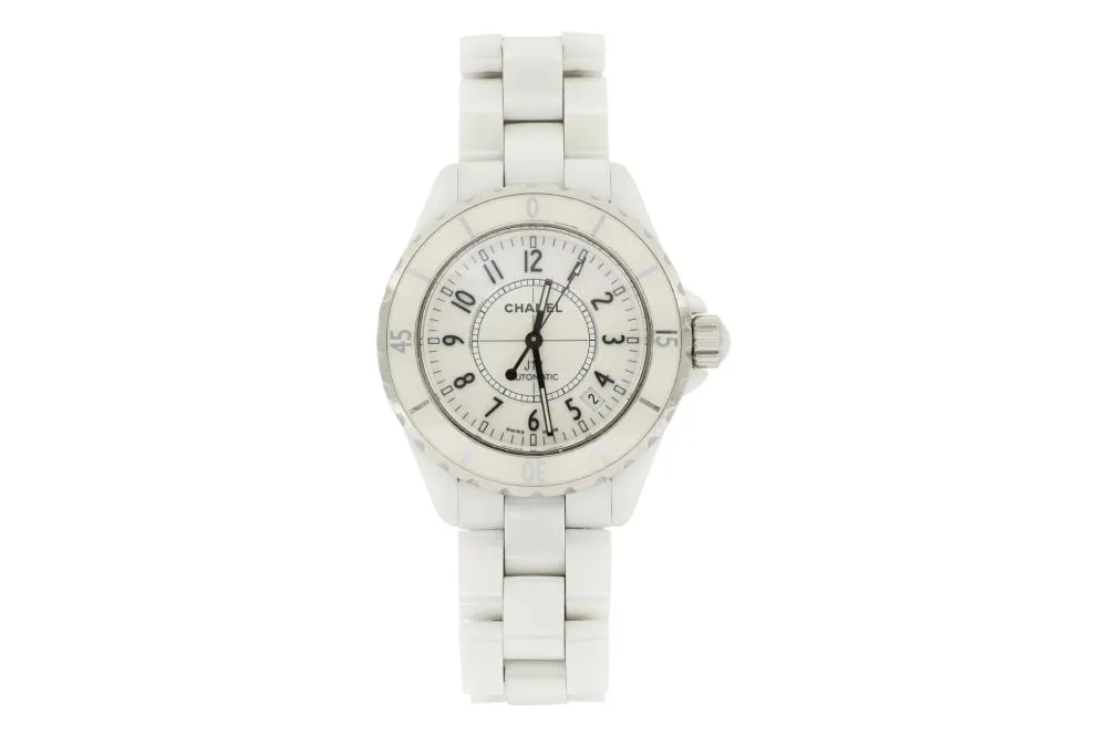 Chanel J12 H0970 38mm Ceramic and Stainless steel White 1