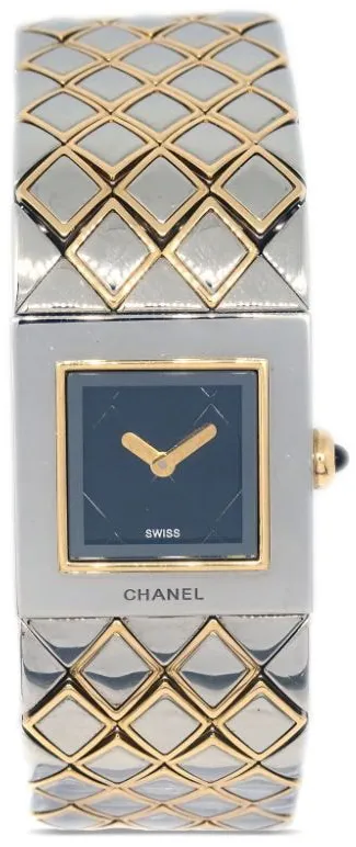 Chanel Matelassé PD76728 18mm Yellow gold and Stainless steel Silver