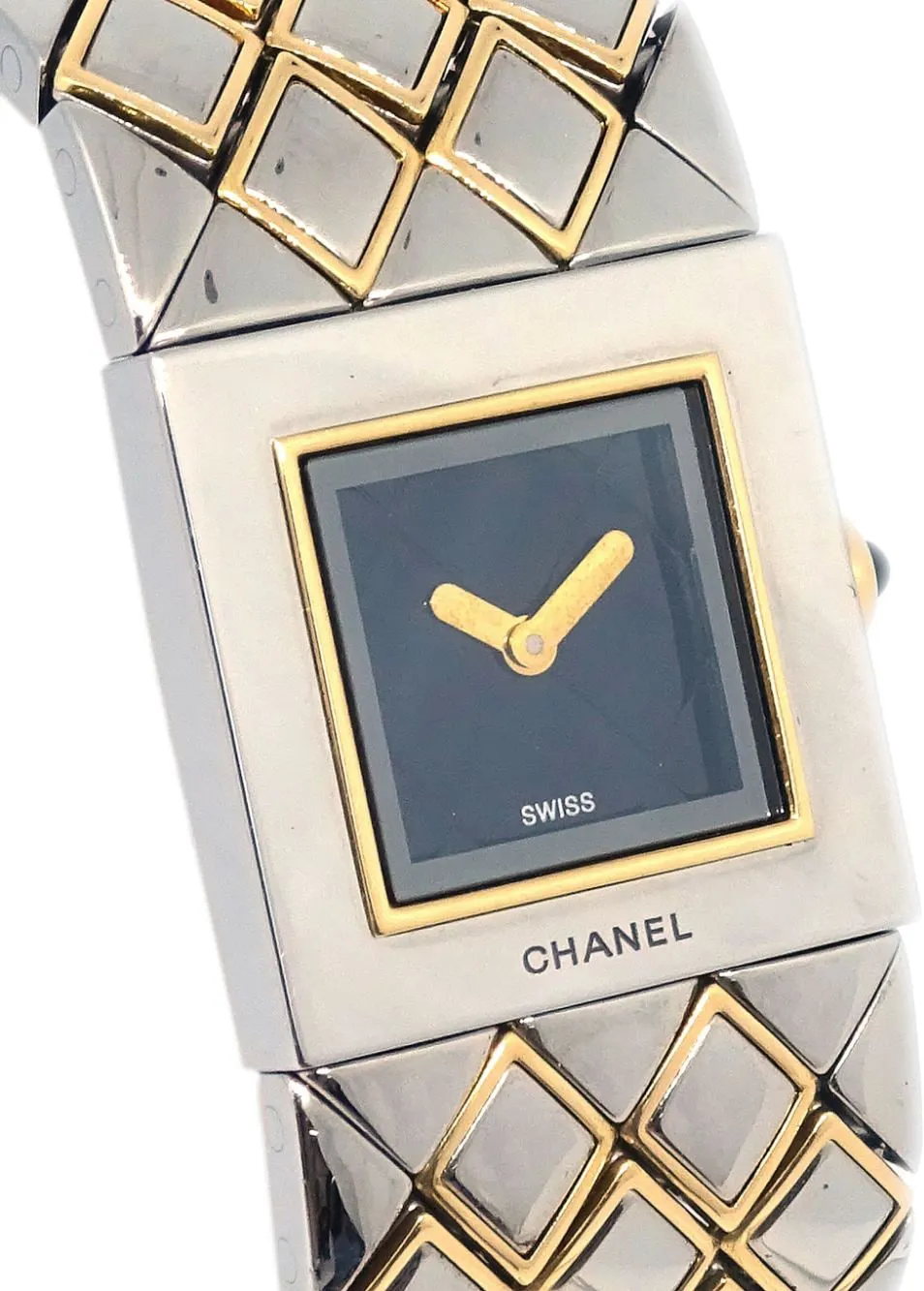 Chanel Matelassé PD76728 18mm Yellow gold and Stainless steel Silver 1