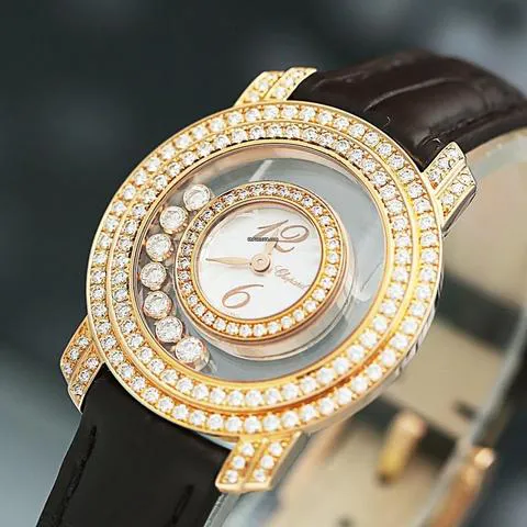 Chopard Happy Diamonds 209245-5001 30mm Rose gold Transparent