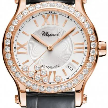 Chopard Happy Sport 274808-5003 36mm Rose gold Silver