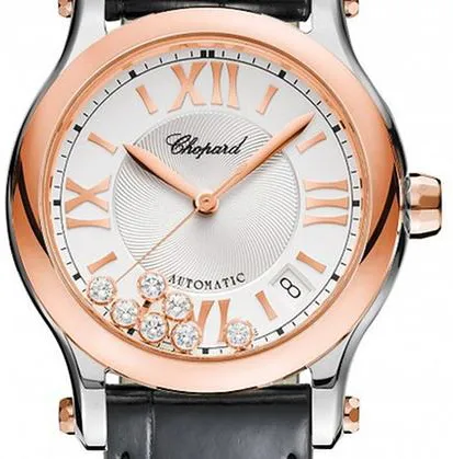 Chopard Happy Sport 278559-6001 36mm Yellow gold and Stainless steel Silver