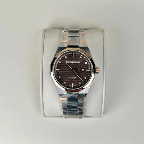 Concord Mariner 0320477 30mm Yellow gold and Stainless steel Brown