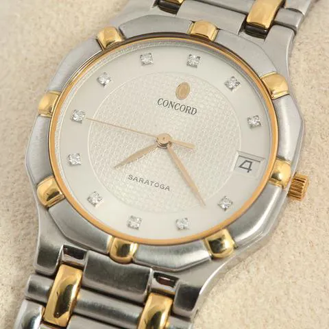 Concord Saratoga 32mm Yellow gold and Stainless steel Silver 2