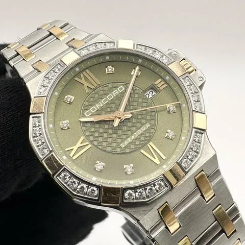 Concord Saratoga 02.3.15.1165S 31mm Yellow gold and Stainless steel Green