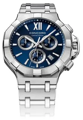 Concord Saratoga 0320489 40mm Stainless steel Blue