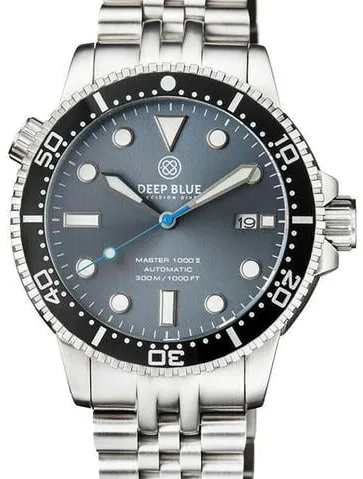 Deep Blue MSTR442SLATEBLUESTRP 44mm Stainless steel Gray