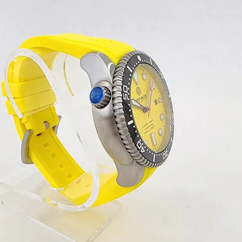 Deep Blue MSTR44BLKYLWMAT 44mm Silver Yellow 6