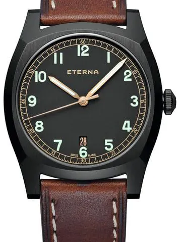 Eterna Heritage 1939.43.46.1299 40mm Stainless steel Black